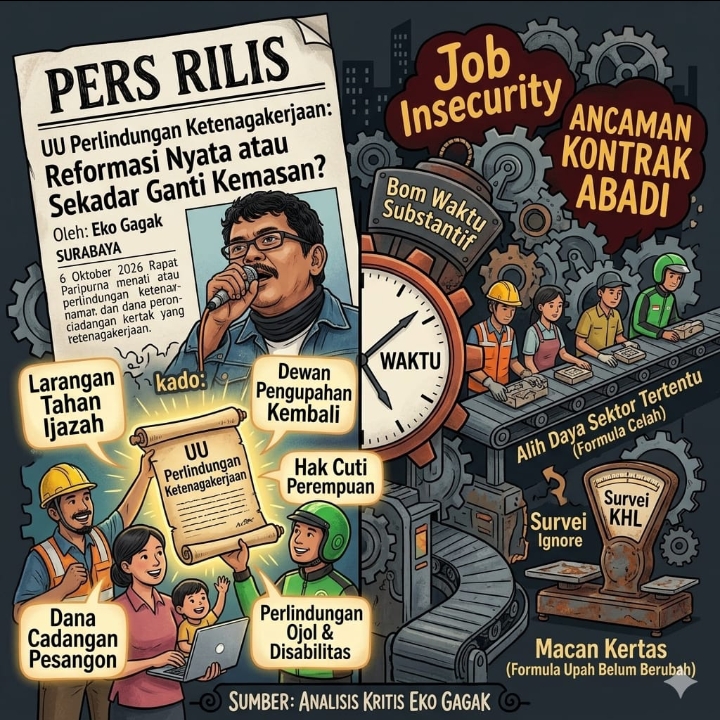 UU Pelindungan Ketenagakerjaan Baru: Reformasi Nyata atau Sekadar Ganti Kemasan?