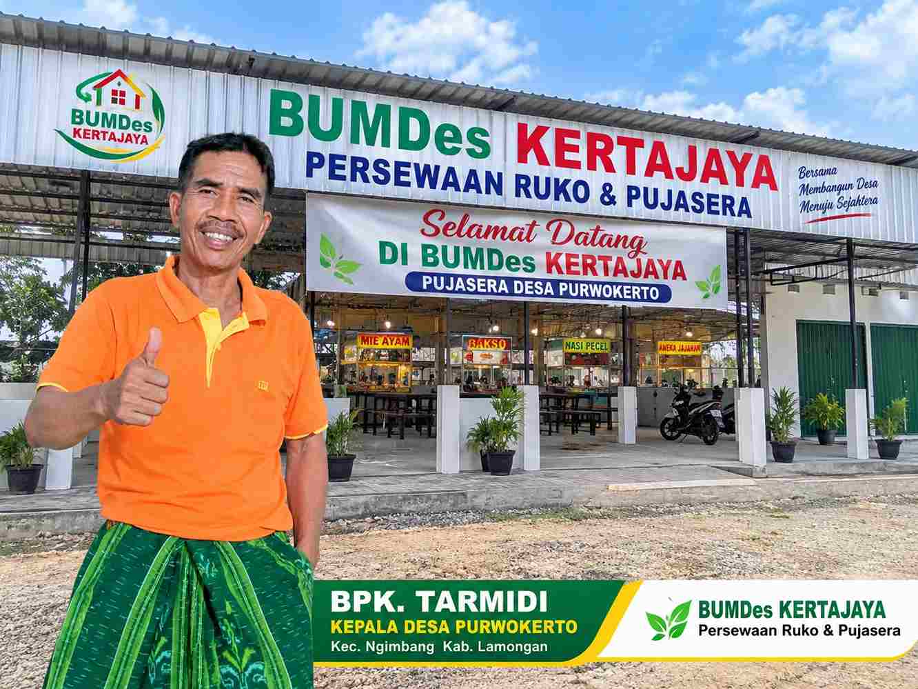 BUMDes KERTA JAYA DESA PURWOKERTO BUKA RUKO PUJASERA, SIAP LAYANI KEBUTUHAN MASYARAKAT